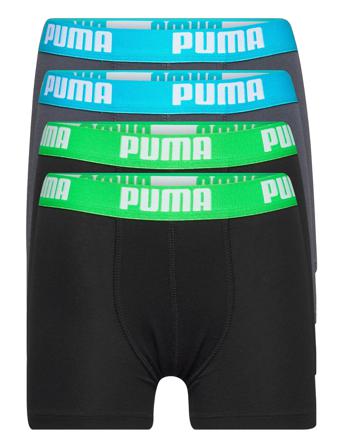 Puma Boys Basic Boxer 4P Ecom Night & Underwear Underwear Underpants Svart PUMA