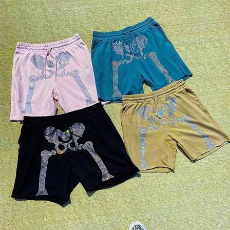 Y2k Summer Couple Retro Hip Hop Shorts Träningsbyxor