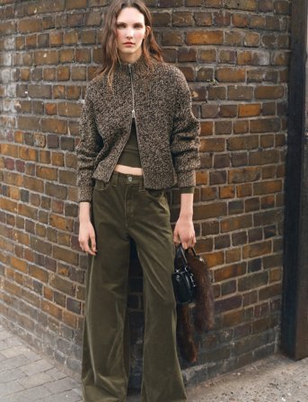 Mango Speckled Zip-Up Cardigan - Multi/patterned - S