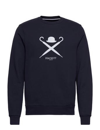 Large Logo Crew Blue Hackett London