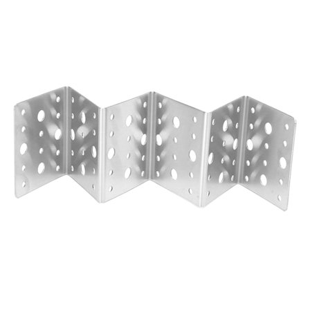 Taco Holder i rustfrit stål - Runde huller, tåler opvaskemaskine, ovn og grill (14x5x4cm / 5,5x2,0x1,6in)