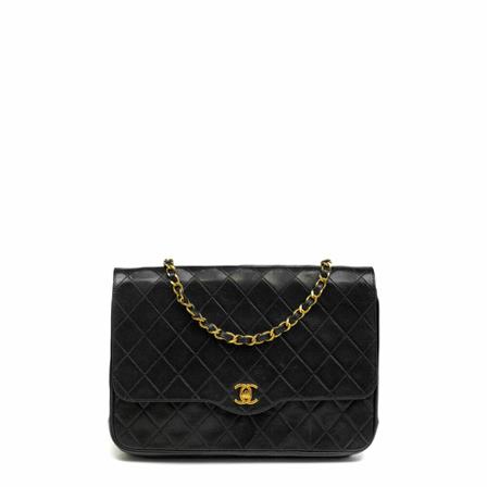 Chanel Vintage, Pre-owned Cross Body Bags Zwart, Dames, Maat:ONE Size,leer