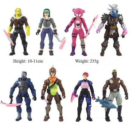 8/12 stk Fortnite Figurer 9-11CM julegaver