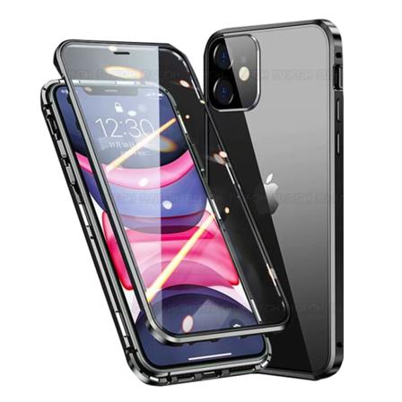 iPhone 12/12 Pro - Magnetiskt Dubbelskal FLOVEME Svart
