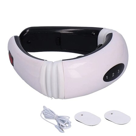 Elektrisk nakkemassageapparat 6 tilstande Effektjustering Langt infrarød opvarmning Smertelindring Sundhedspleje Afslapningsværktøj Cervikal 