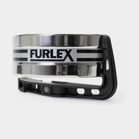 Seldén Line Guard Bracket Assembly för Furlex 100S, reservdel i rostfritt stål och svart plast för rullfocksystem