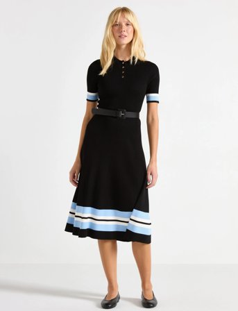 Lindex Dress Catja - Black - XS