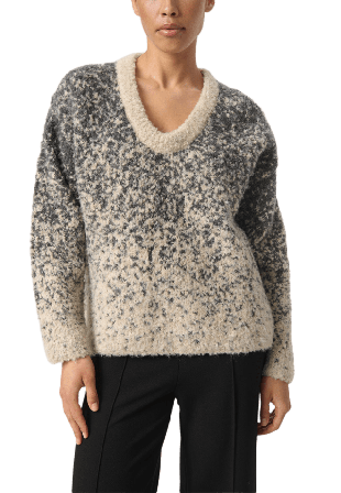 Soaked In Luxury SLVenessa Pullover Tröjor Dam Grå M