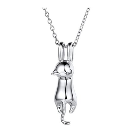 Kreativt sødt katte-dyrehalskæde, mode, enkel halskæde til kvinder