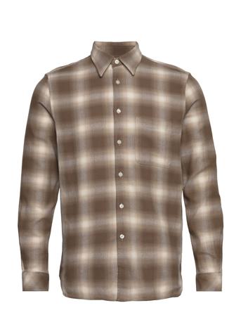 Liam Ff Shirt 14616 Skjorte Casual Brun Samsøe Samsøe