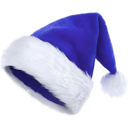 Julehatt Santahatt for Voksne, Deluxe Voksen Santa Claus-hatt for Julefest, Santadrakt