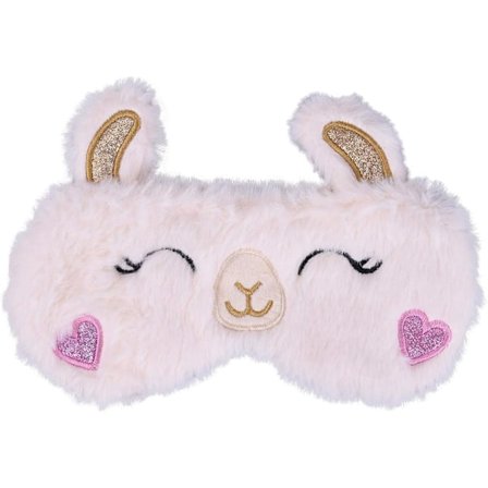 Søt Alpakka Søvnmaske, Myk Fluffy Plush Blindfold Morsom Nyhet Dyr Søvnmaske Øyendekke Øyenskygge for Barn Jenter Gutter Kvinner
