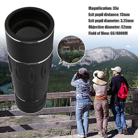 Jaktmonokular med stort okular Teleskop 35x95 Camping