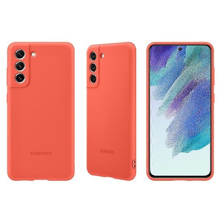 Original Skal för Samsung Galaxy S21FE S21 FE Högkvalitativt Mjukt Silikonskal Samsung Galaxy S21 fe Skyddsskal & Box(h})