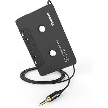 2025 Nyaste Bil Ljudkassett till Aux Adapter, 3.5mm Aux Kabel med Adapter,