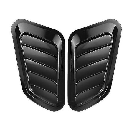 2x Universelle Bil Dekorative Luftindtagsskovl Turbo Hætteventiler Dæksel Hætte