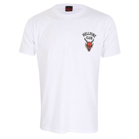 Stranger Things Helfire Club Kortärmad T-shirt Vit Unisex