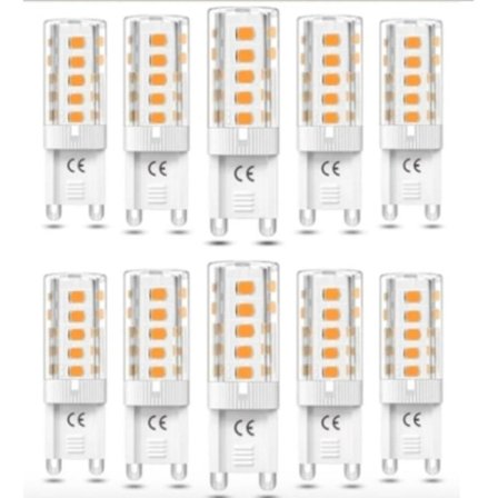 G9 LED-lamper 5W - Varmhvit - 10 stk