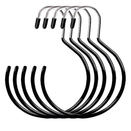 Henger 5 stk Rund Skjerfhenger Skjerfholder Stor Størrelse Skjerfholder