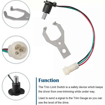 873531 22314183 Potensiometer Trim & Tilt Sender Sensor Kit for 290 SternDrives AD/DP/SX/EF/By///TAM