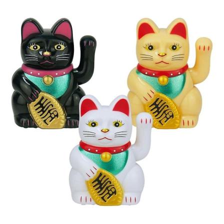 Heldig katt som vinker med arm Lucky Cat Lucky Money Cat Søt vinkende katt Fengshui Lucky Cat Maneki Neko For Fortune Penger og lykke til Yellow