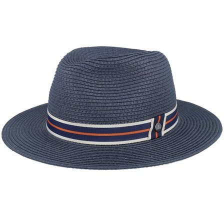 Lierys - Blue - straw - Hat - Traveller Toyo Dusty Navy Straw Hat - Hatstore