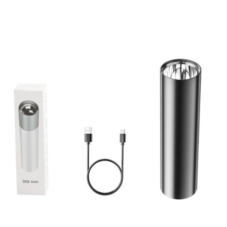 Inbyggt batteri USB-laddning bärbar liten ficklampa utomhus m
