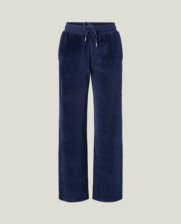 Lexington Bio-Baumwolle Velourhose, Dunkelblau