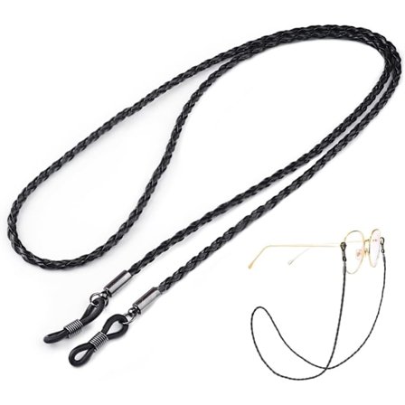 Øyenbuesnorer og -kjeder for menn Unisex Svart Øyenbuesnor, PU Øyenbuesnor Passer Solbriller og Lesebriller