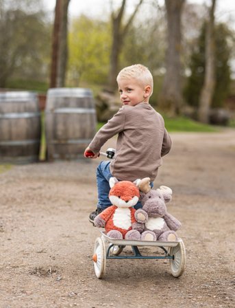 Teddykompaniet Tuffisar, Fox, Rune - Red - 40 CM