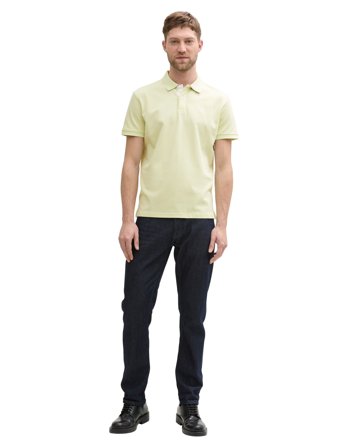 Tom Tailor Basic Polo With Contrast - Green - L