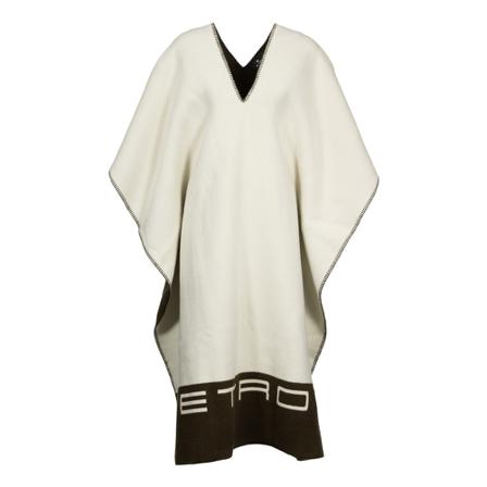 Etro Capes Hvid, Dame Poncho, Størrelse: ONE Size