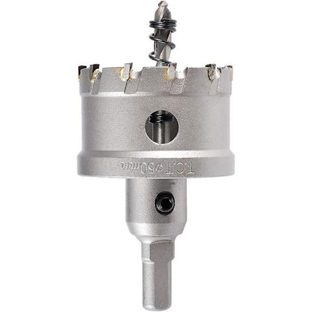 50 mm wolframcarbid tænder hulsav, TCT hulsavsbor til rustfrit stål, metalplade, metal (50 mm)