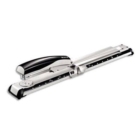 LEITZ Häftapparat 5560 lång arm svart - Lyreco - Kontorsmaterial - Till skrivbordet - Häftapparater - Manuella