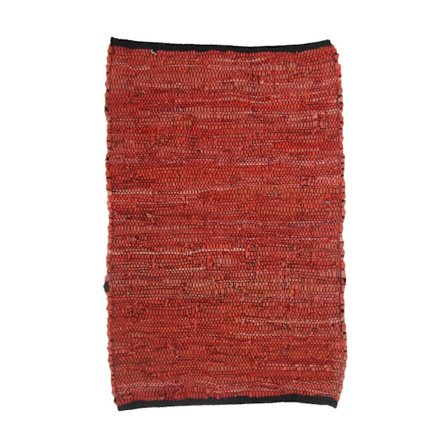 Nahkainen lattiamatto 60x90cm, Oranssi