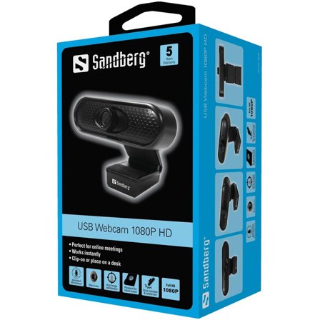 Sandberg USB Webcam 1080P HD