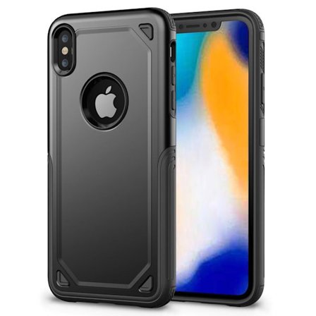 iPhone 9 Plus mobilskal plast silikon halkfri - Svart