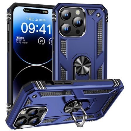 Bofink Combat iPhone 15 Pro Etui - Blå