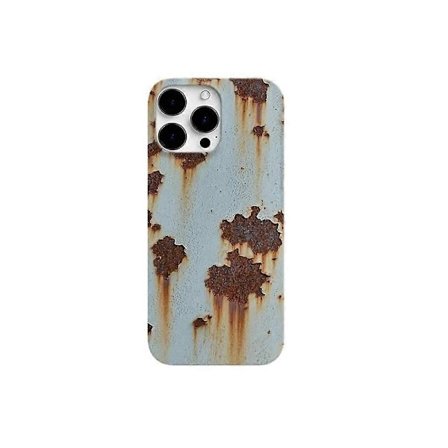 Vintage Rust Look Telefoncover, Rusten Imitation Cover Kompatibelt med iPhone 16/15/14-Perfekt
