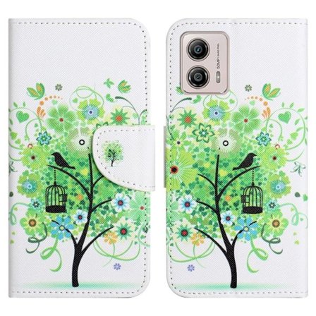 Wonderland Motorola Moto G73 Flip Etui - Grønt Træ
