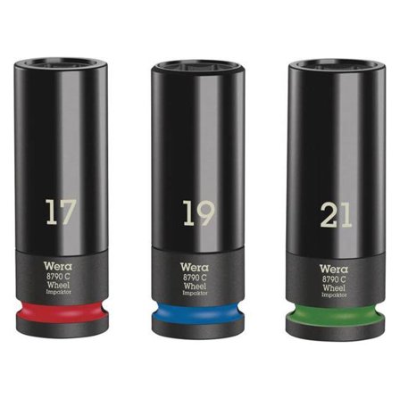 Wera Wheel Impaktor C Set 1 Slagtoppesæt 3 dele, 1/2", Håndværktøj