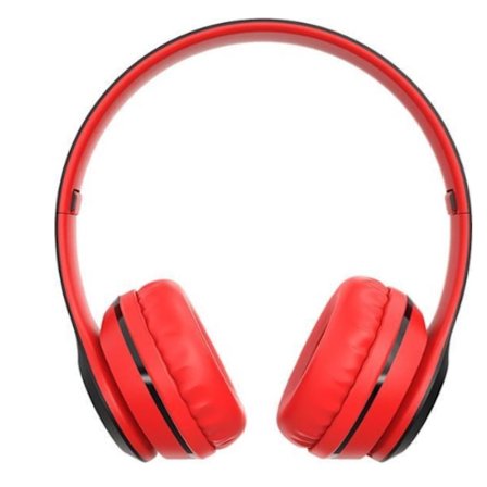 Trådlösa On-Ear hörlurar röd