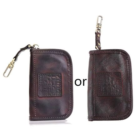 Herre PU Lær Nøkkelring for Nøkkelholder Veske Ring for Nøkkelpose for Etui Deksel Nøkkelveske Organizer for Nøkkelring Lommebok G