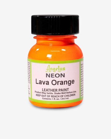 Angelus - Neon Leather Paint - Lava Orange