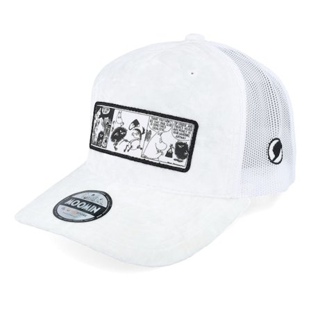 Moomin - White - trucker - Cap - Comic Strip Thief White Velvet Trucker - Hatstore