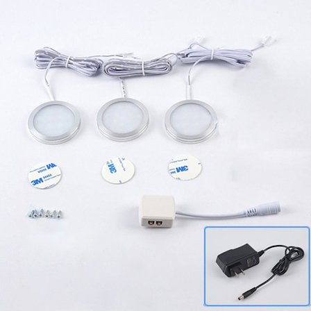 Underskabslys LED Puck Lys EU-3STK-VARMT LYS