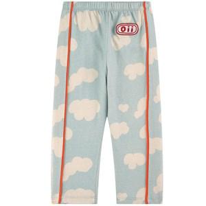 Oii Leggings Oii Clouds Mist Blue GOTS 122/128 cm - Bottoms - 122/128 cm - Blue