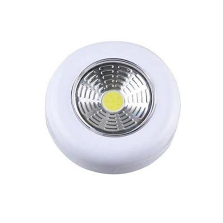 Batteridrevet COB LED-lampe med berøringsbryter, lim-på skaplys for kjøkken og garderobe White