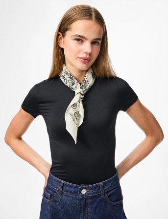 Pieces Pcjolanda Square Scarf Bc - White - ONE SIZE