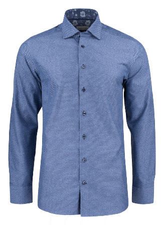 J.Harvest & Frost Pb144 Brushed Jacquard Slim Skjortor blusar Herr Blå XL 43/44